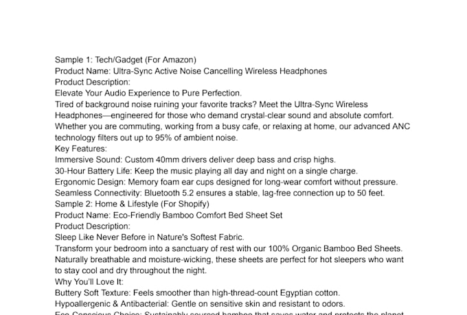 write high converting seo product descriptions